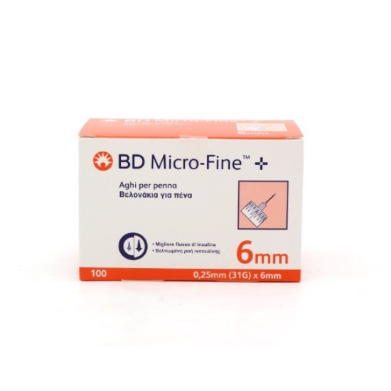 BD MICROFINE AGO G31 6MM 100PZ