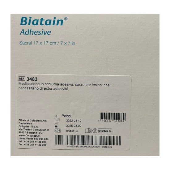 BIATAIN ADESIVO SACRO 17X17- 5PZ 3483