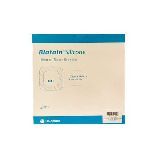 BIATAIN SILICONE ADESIVO 15X15 - 5PZ 33437