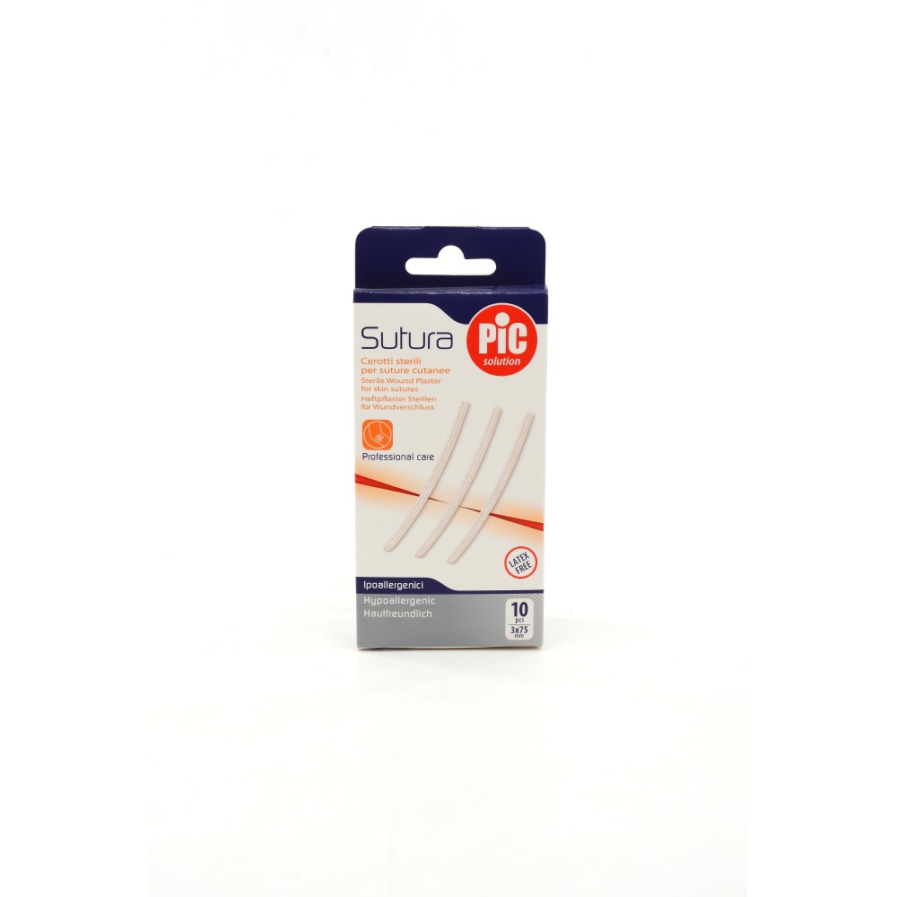 CEROTTI PIC SUTURA 3X75MM 10PZ
