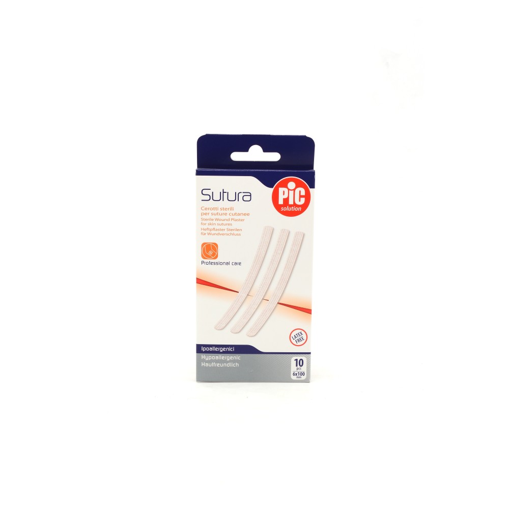 CEROTTI PIC SUTURA 6X100MM 10PZ