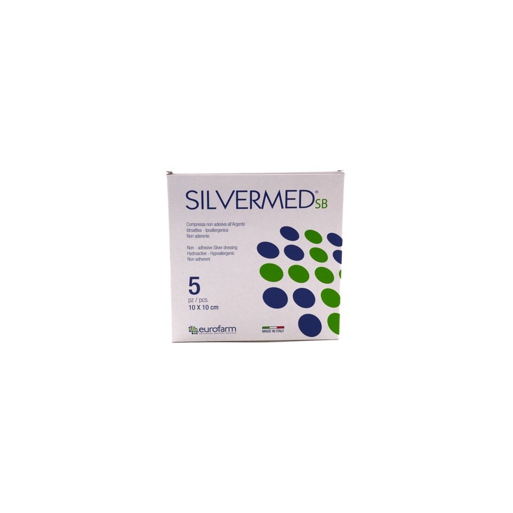 GARZA SILVERMED SENZA ADESIVO 10X10 - 5PZ