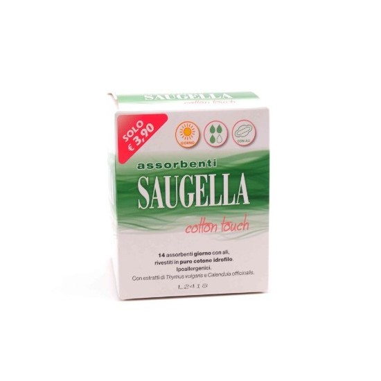 SAUGELLA ASSORBENTI GIORNO CON ALI 14PZ