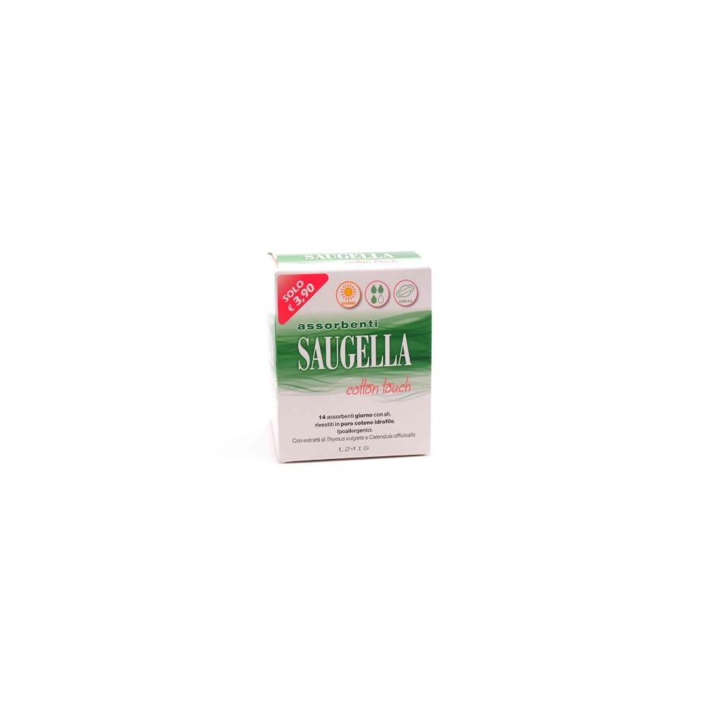 SAUGELLA ASSORBENTI GIORNO CON ALI 14PZ