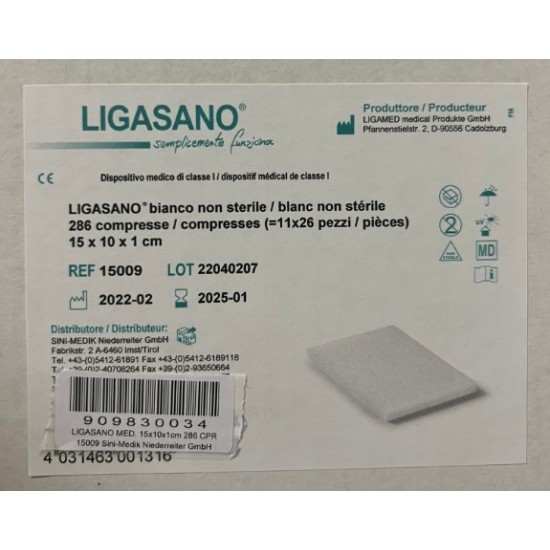 LIGASANO MEDIC 15X10X1CM 286PZ