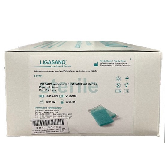 LIGASANO VERDE 15X10X1CM 20PZ