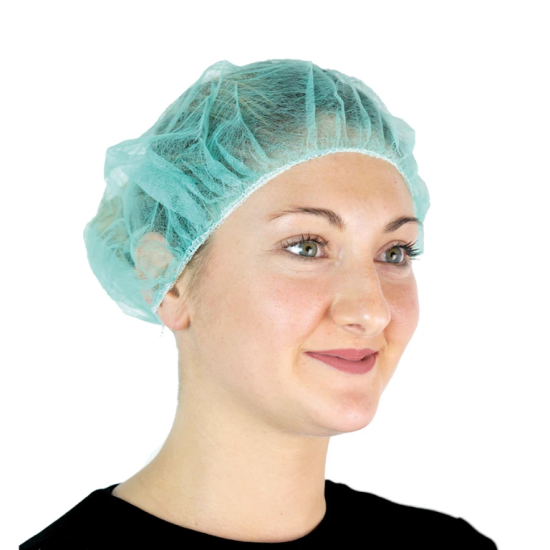 CUFFIE MONOUSO CON ELASTICO VERDE 100PZ