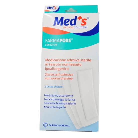 FARMAPORE MEDICAZIONE ADESIVA 10X23CM 3PZ
