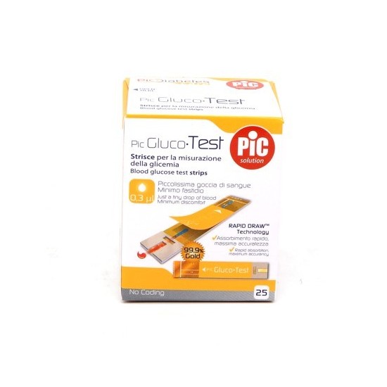PIC STRISCE GLUCOTEST 25PZ