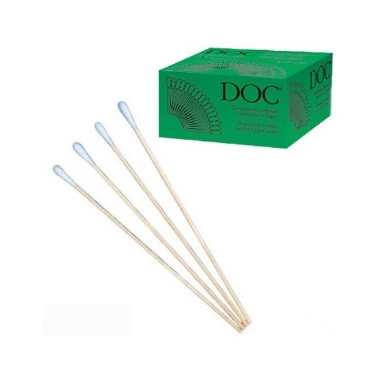 DOC TAMPONCINI COTONATI 500PZ MONOUSO IN LEGNO