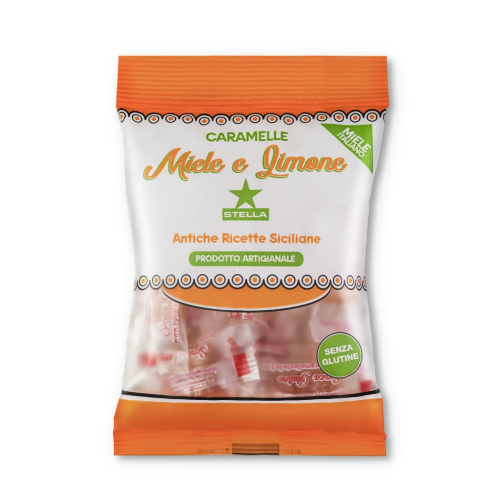 CARAMELLE STELLA MIELE E LIMONE