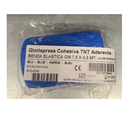 BENDA GLORIA COHESIVA TNT BLU 7,5X450CM