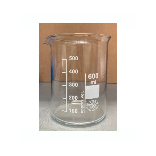 BECHER VETRO 600ML 1PZ
