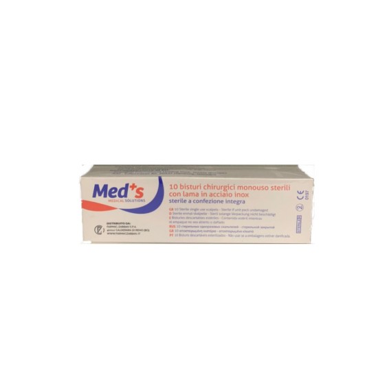 BISTURI MONOUSO STERILE FIGURA 10 - 10PZ