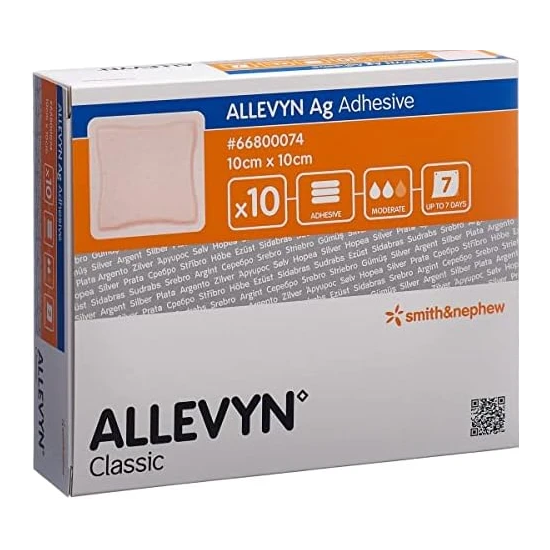ALLEVYN AG ADHESIVE 10X10-  10PZ