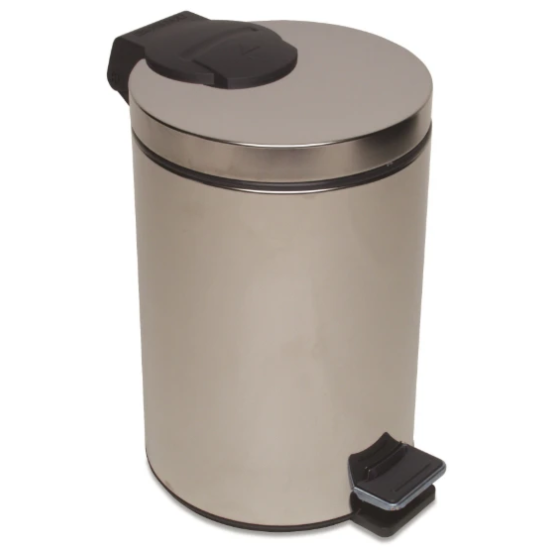 PORTARIFIUTI INOX A PEDALE