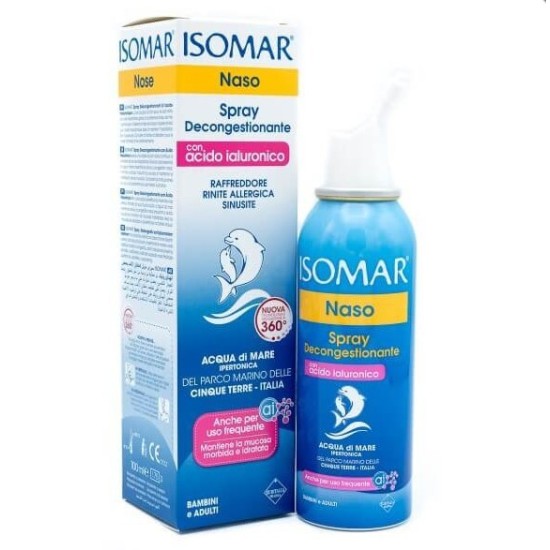 ISOMAR SPRAY DECONGESTIONANTE CON ACIDO IALURONICO
