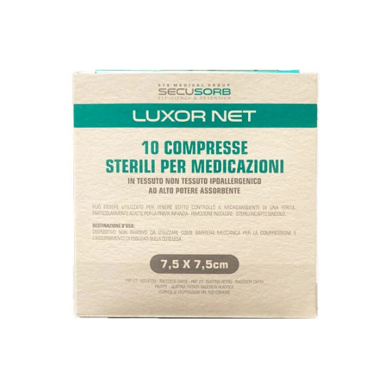 COMRPESSE DI GARZA LUXORNET TNT 7,5X7,5 - 10PZ