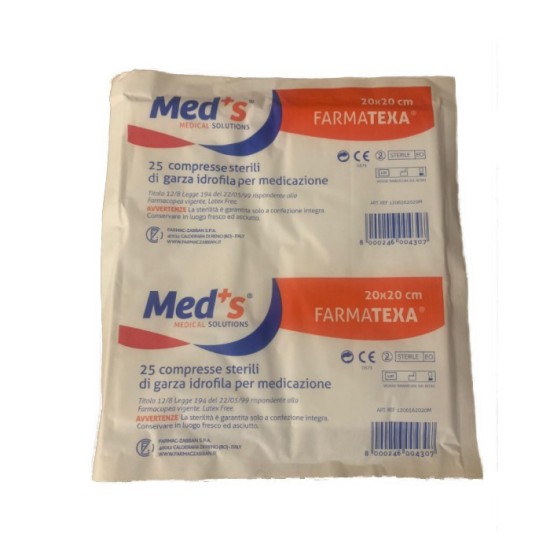 COMPRESSE DI GARZA 20X20 - 25PZ MEDS
