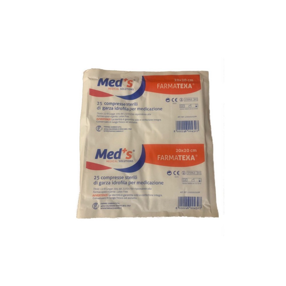 COMPRESSE DI GARZA 20X20 - 25PZ MEDS