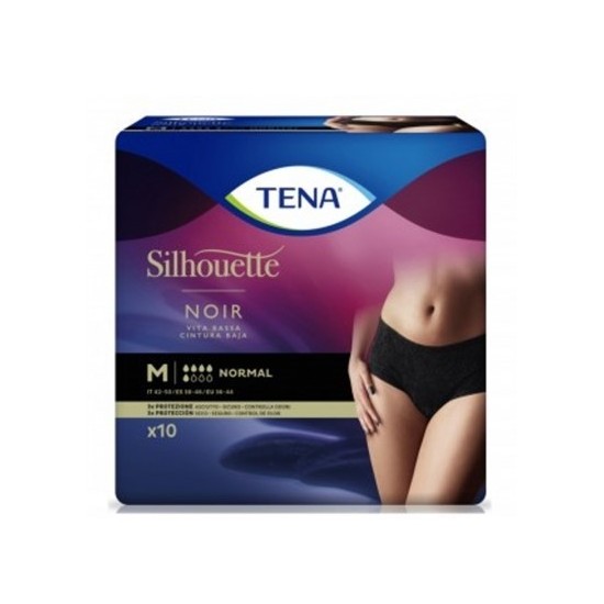 TENA SILHOUETTE NOIR VITA BASSA M - 12PZ