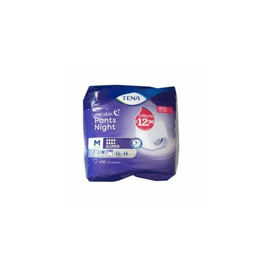 TENA PANTS NIGHT SUPER M - 10PZ