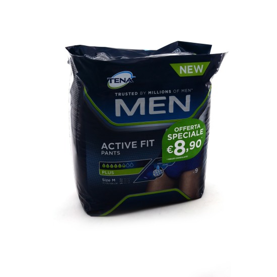 TENA MEN PANTS ACTIVE FIT M 9P