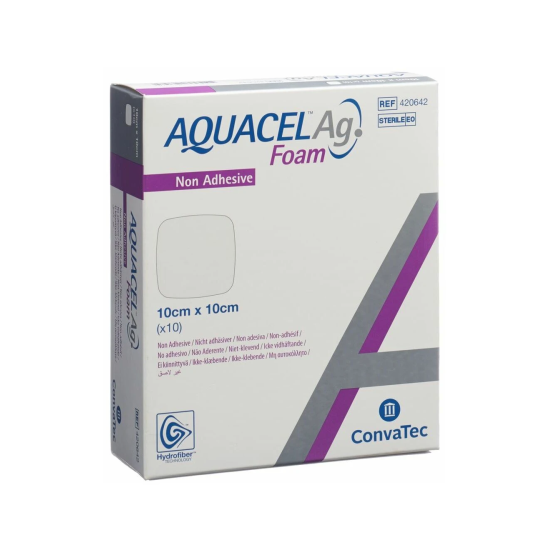 AQUACEL AG FOAM NON ADESIVO 10X10 - 10PZ