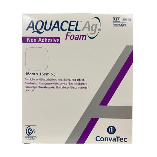 AQUACEL AG FOAM NON ADESIVO 15X15 - 5PZ