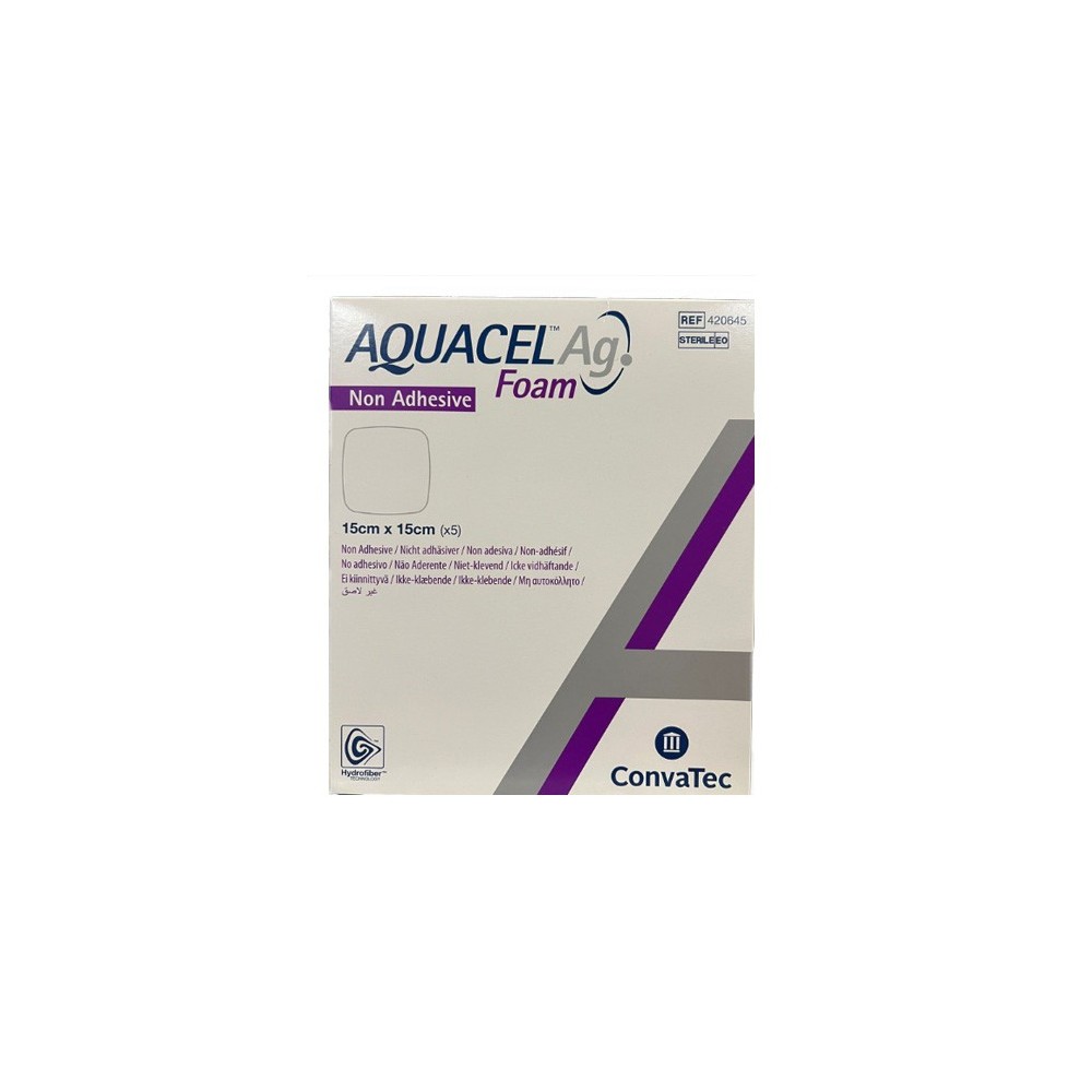 AQUACEL AG FOAM NON ADESIVO 15X15 - 5PZ