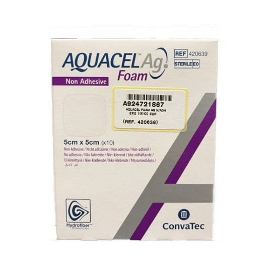 AQUACEL AG FOAM NON ADESIVO 5X5 - 10PZ 420639