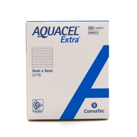 AQUACEL EXTRA HYDROFIBER 5X5CM - 5PZ 420671