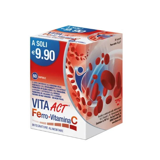 VITA ACT FERRO+VIT C 60 CAPSULE