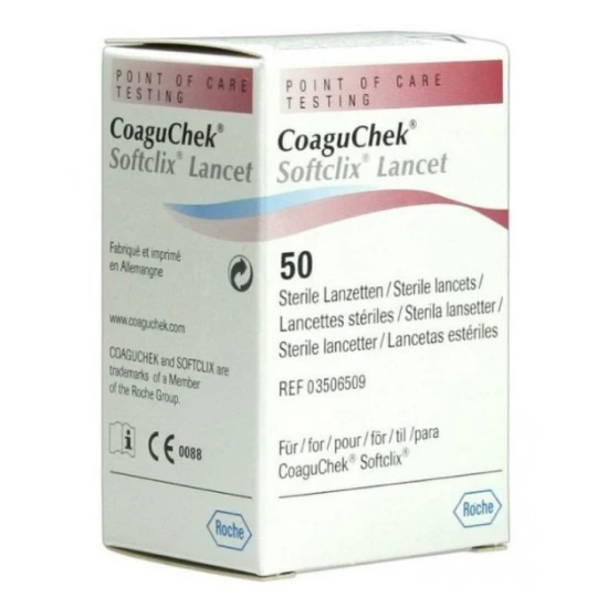 COAGUCHEK SOFTCLIX 50 LANCETTE