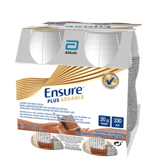 ENSURE PLUS ADVANCE CIOCCOLATO 4X220ML