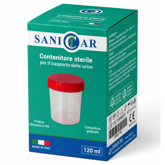 SANICAR CONTENITORE URINA STERILE 120ML