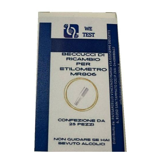 BECCUCCI DI RICAMBIO X ETILOMETRO 25PZ