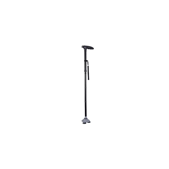 TRUSTY BASTONE CON VENTOSE E LUCE LED NERO