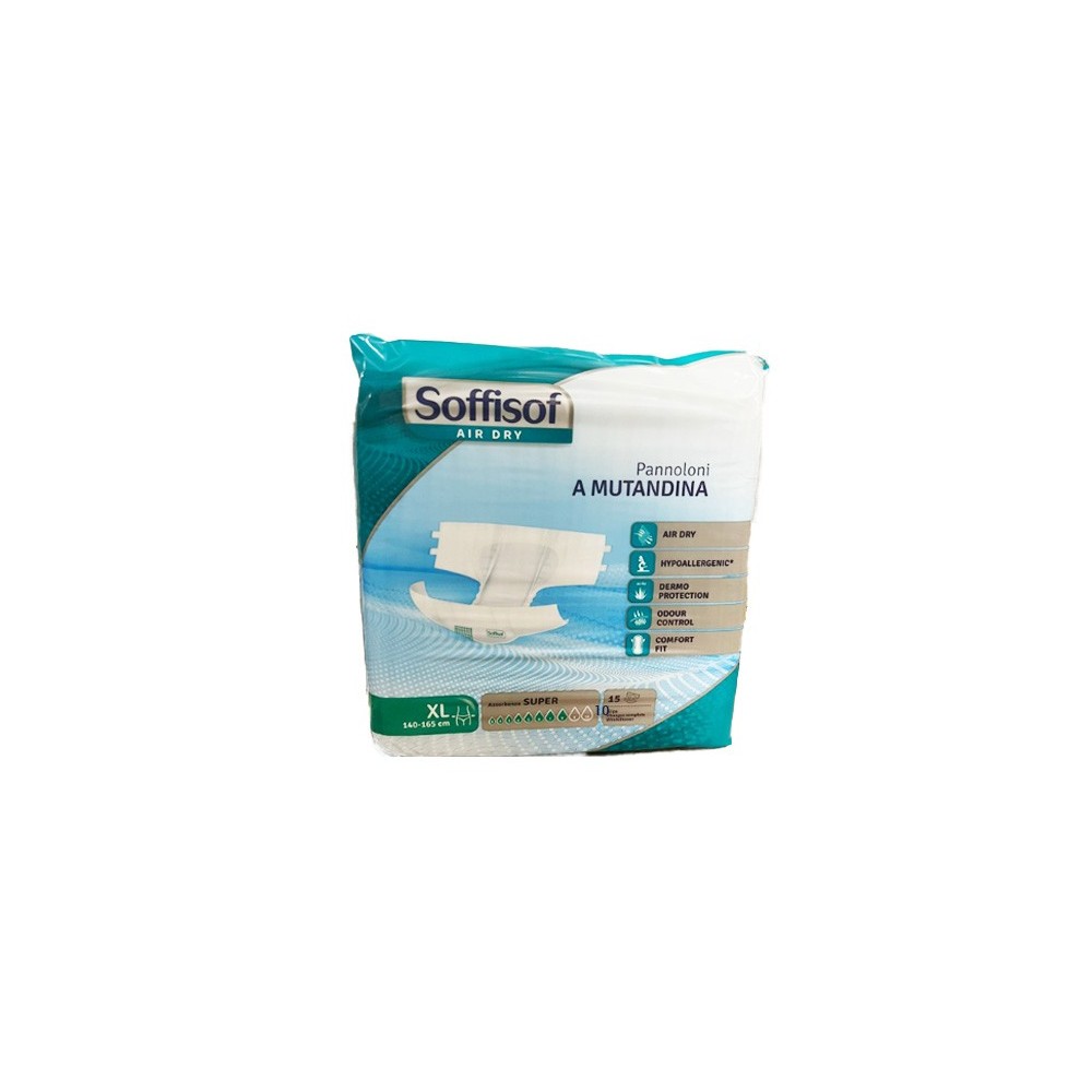 SOFFISOF AIRDRY PANN. MUTANDINA SUPER - 15PZ