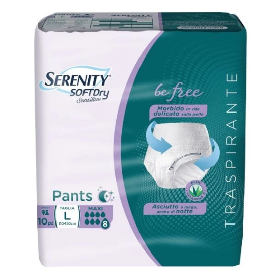 SERENITY SOFTDRY PANTS SENSITIVE MAXI - 10PZ