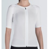 MAGLIA POSTURALE P+PERFECT CON ZIP BIANCA/NERA