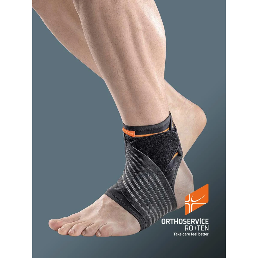 MALLEOLITE CAVIGLIERA CON TIRANTI ELASTICI A 8