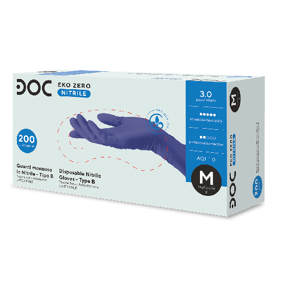 GUANTI IN NITRILE BLU - 100PZ