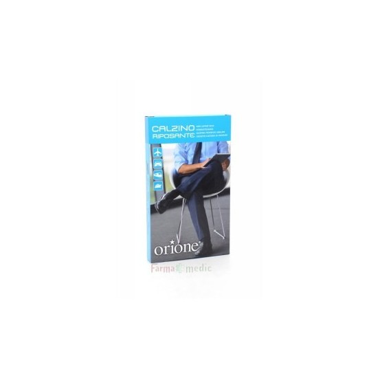 ORIONE 117 CALZINO RIPOSANTE COTONE BLU/NERO