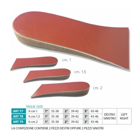 ORIONE 78 RIALZO TALLONE 3/4 1,5 SX - 2PZ