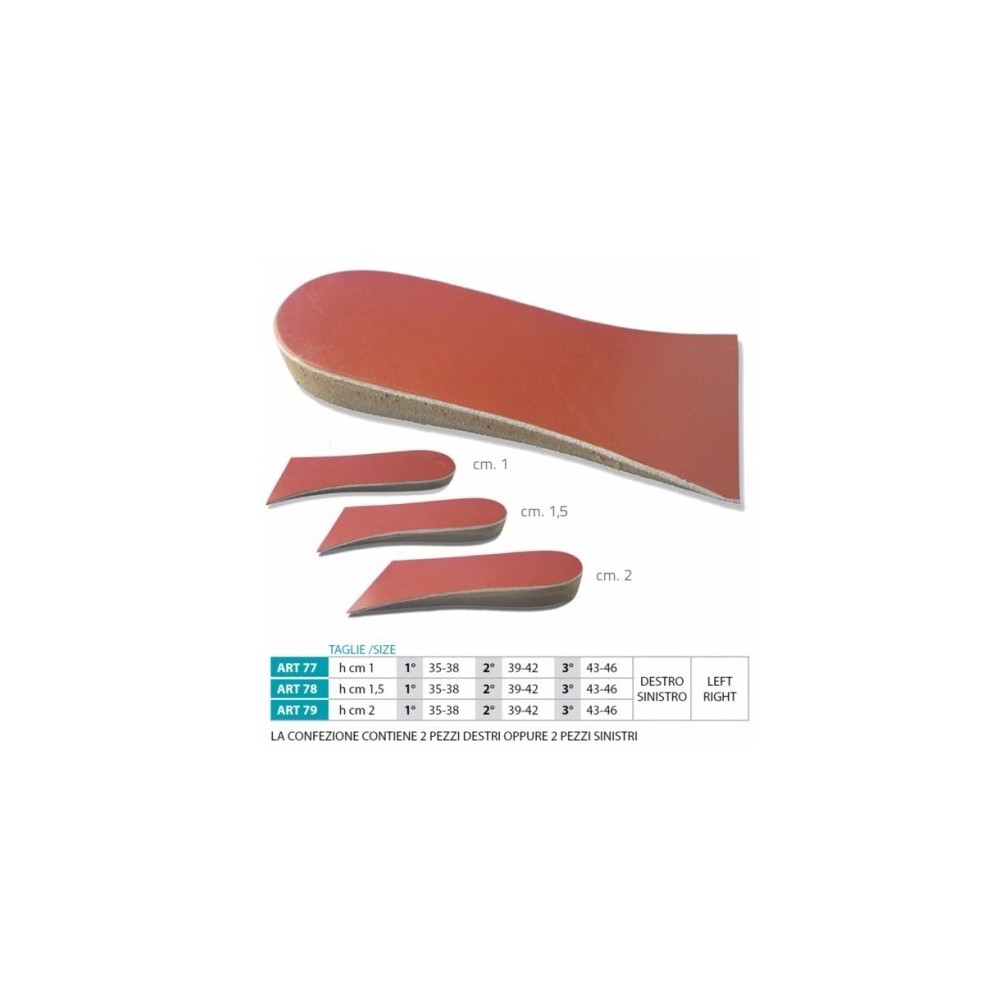 ORIONE 78 RIALZO TALLONE 3/4 1,5 SX - 2PZ