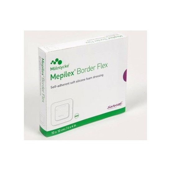 MEPILEX BORDER FLEX ADESIVO 10X10 - 5PZ