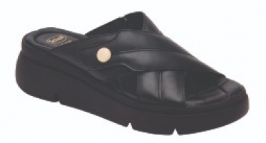 BALI CROSS STRAP PELLE NERO 35