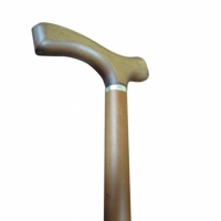BASTONE LEGNO MANICO A T  AD-35