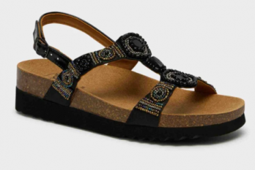 BOGOTA SANDAL SATIN NERO/MULT41